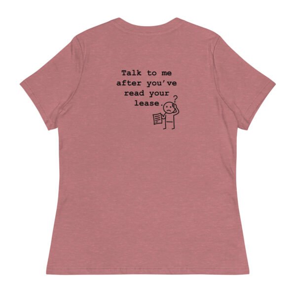 Women's Relaxed T-Shirt Read your lease - Image 55