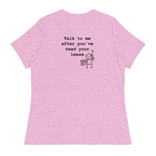 Women's Relaxed T-Shirt Read your lease - Image 69