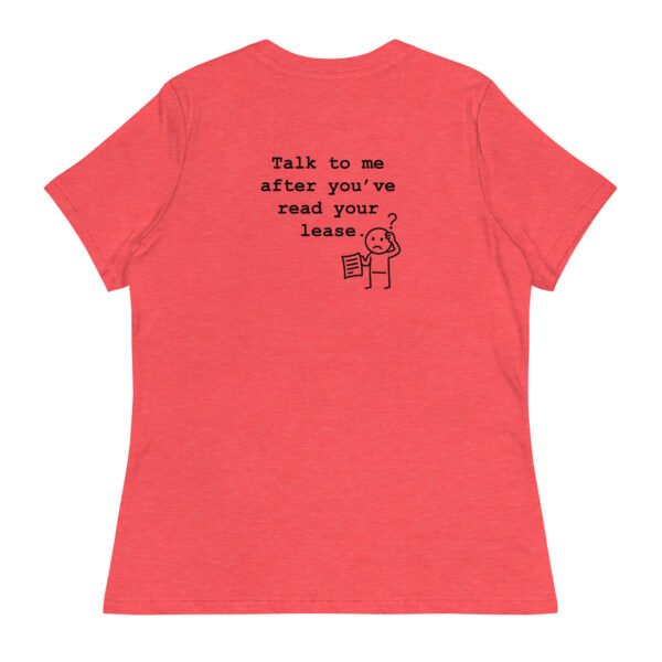 Women's Relaxed T-Shirt Read your lease - Image 48