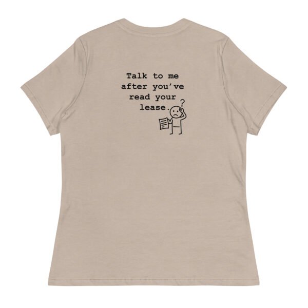 Women's Relaxed T-Shirt Read your lease - Image 66
