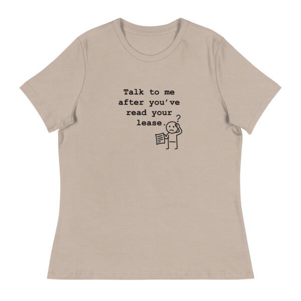 Women's Relaxed T-Shirt Read your lease - Image 65