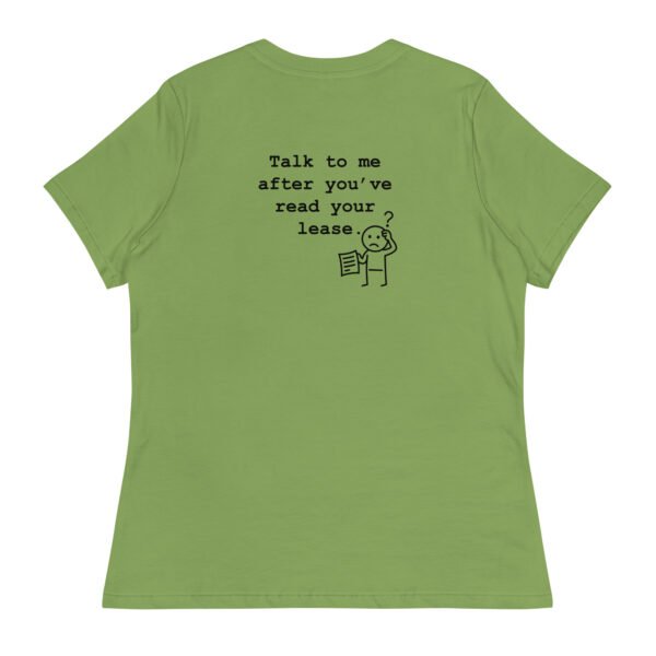 Women's Relaxed T-Shirt Read your lease - Image 57