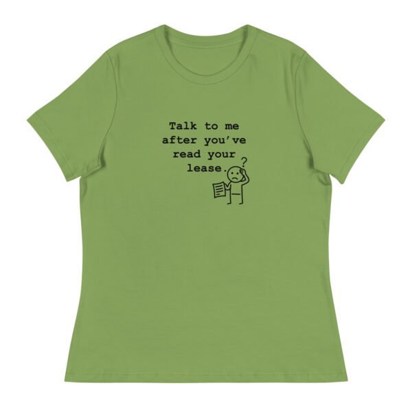 Women's Relaxed T-Shirt Read your lease - Image 56