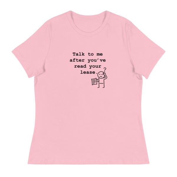 Women's Relaxed T-Shirt Read your lease - Image 71