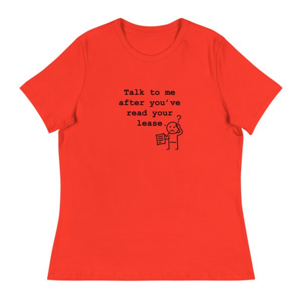 Women's Relaxed T-Shirt Read your lease - Image 44