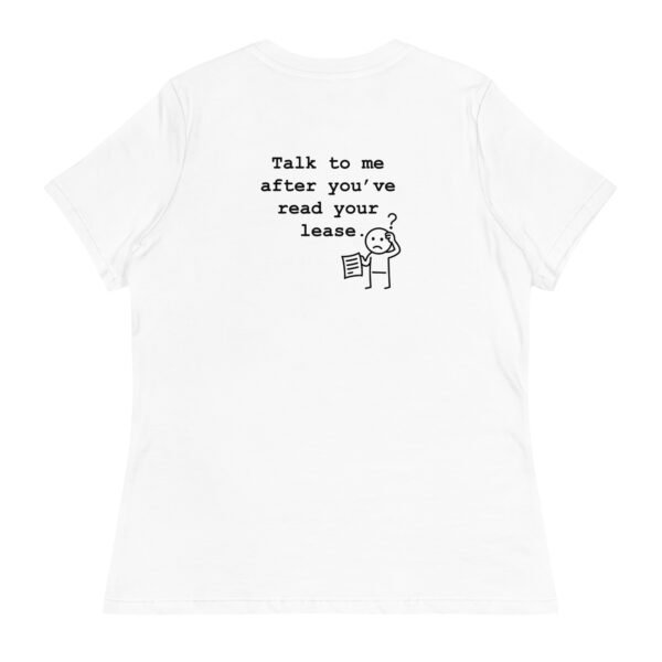 Women's Relaxed T-Shirt Read your lease - Image 81